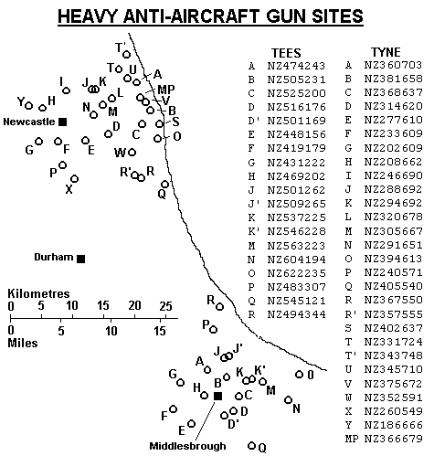 Map showing the location of HAA Sites